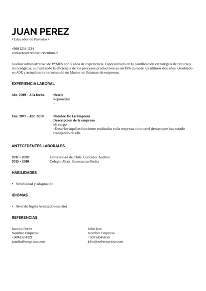 Plantilla Moderna